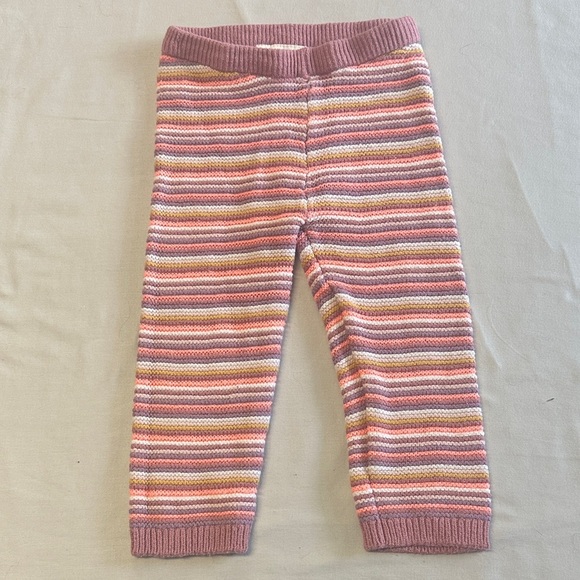 Gymboree Striped Kids Leggings in Pink and Cream - Picture 1 of 2